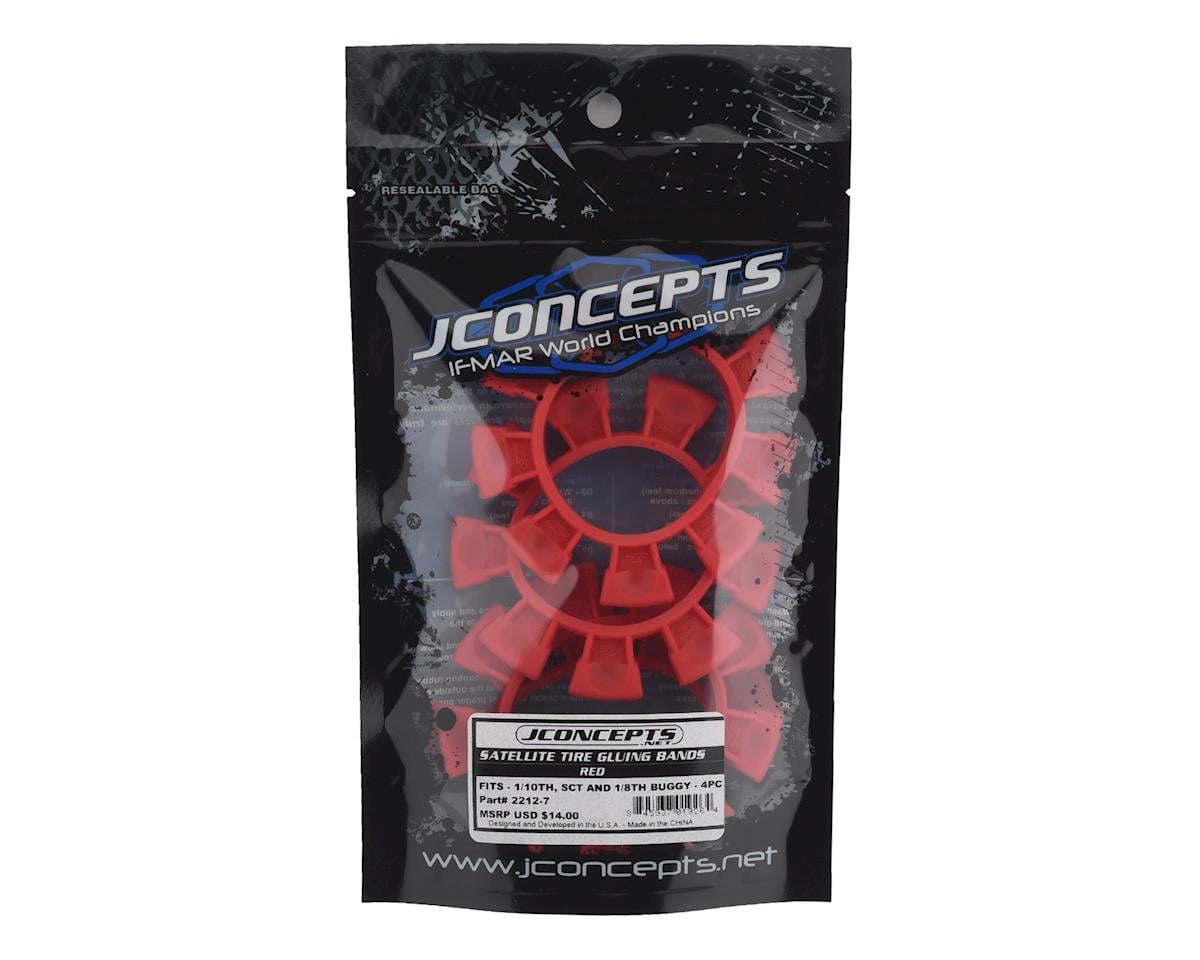 JConcepts "Satellite" Tire Glue Bands (Red)