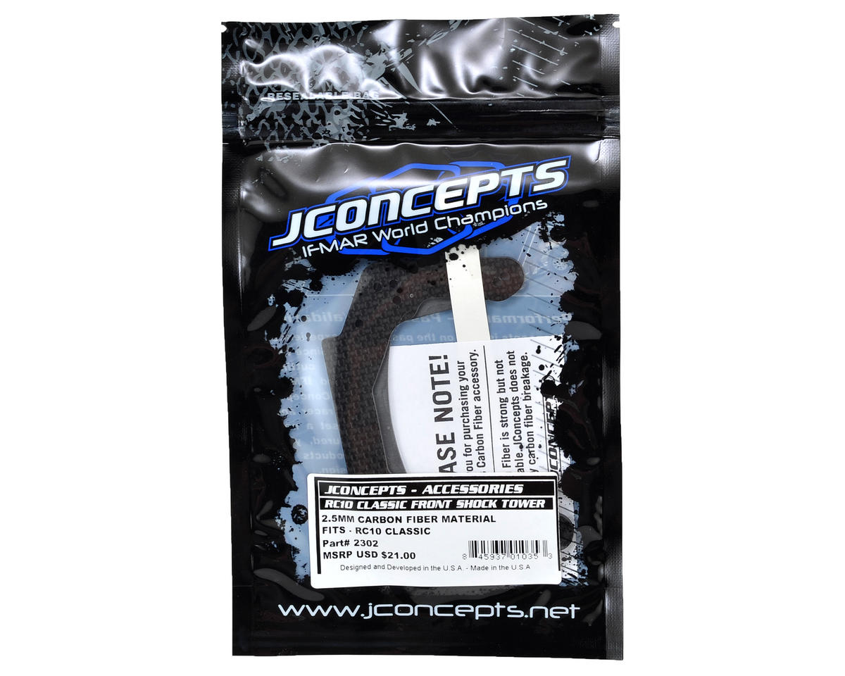 JConcepts RC10 Classic 2.5mm Carbon Fiber Front Shock Tower