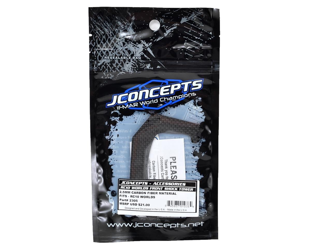 JConcepts RC10 Worlds 2.5mm Carbon Fiber Front Shock Tower