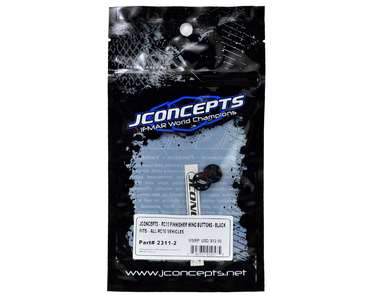 JConcepts RC10 Finnisher Wing Button Black (2)