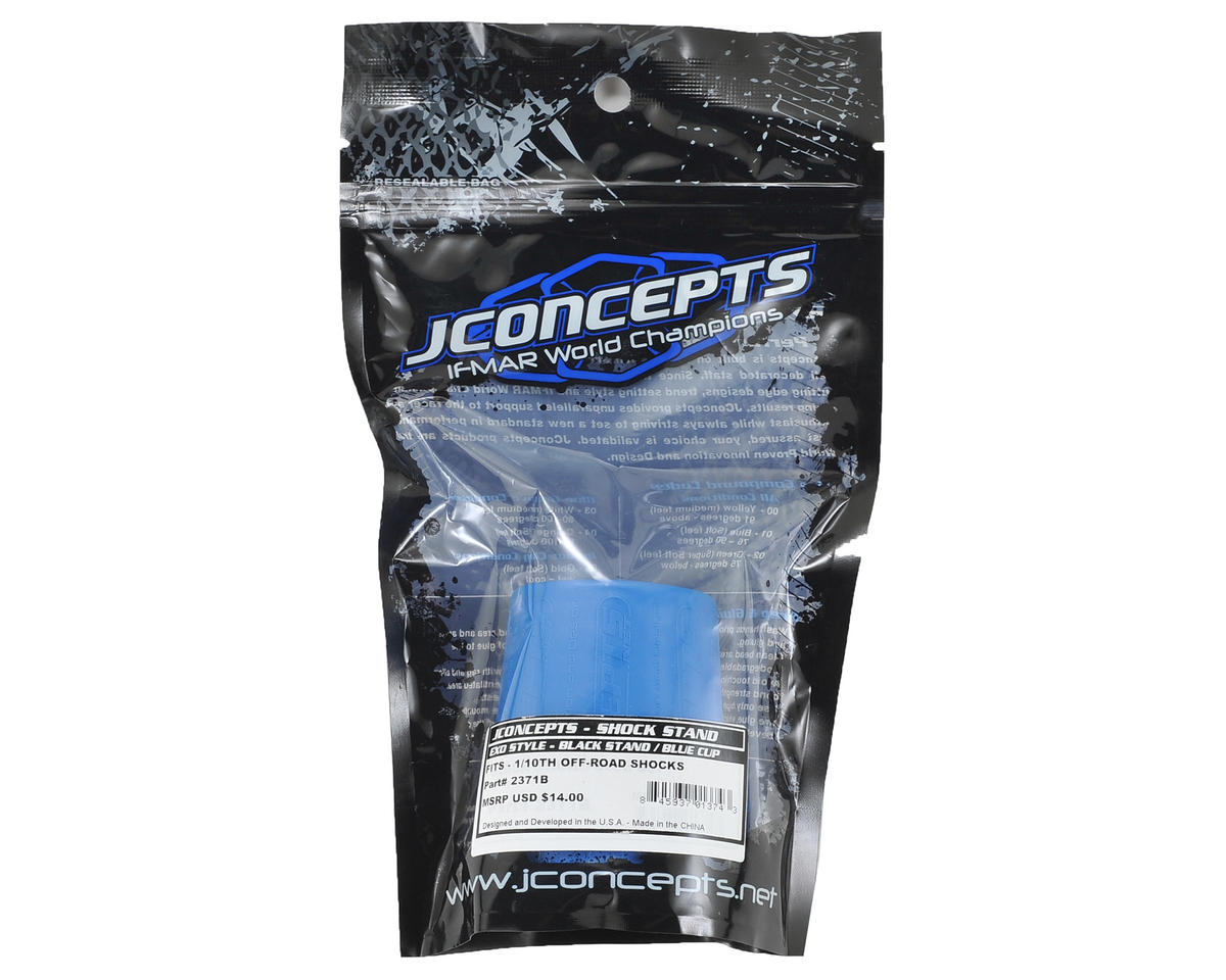 JConcepts Exo 1/10th 12mm Shock Stand & Cup (Blue/Black)