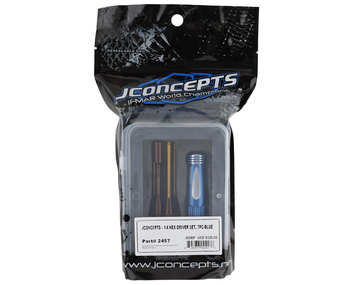 JConcepts 7-Piece Metric 1/4" Hex Driver Tool Set w/Carrying Case