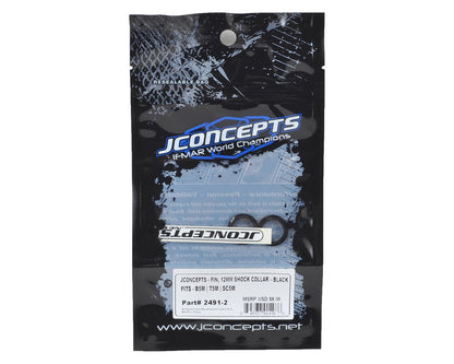JConcepts Fin Aluminum 12mm Shock Collar (Black) (2)