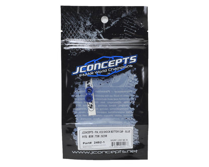 JConcepts Fin Aluminum VCS Shock Bottom Cap (Blue) (2)