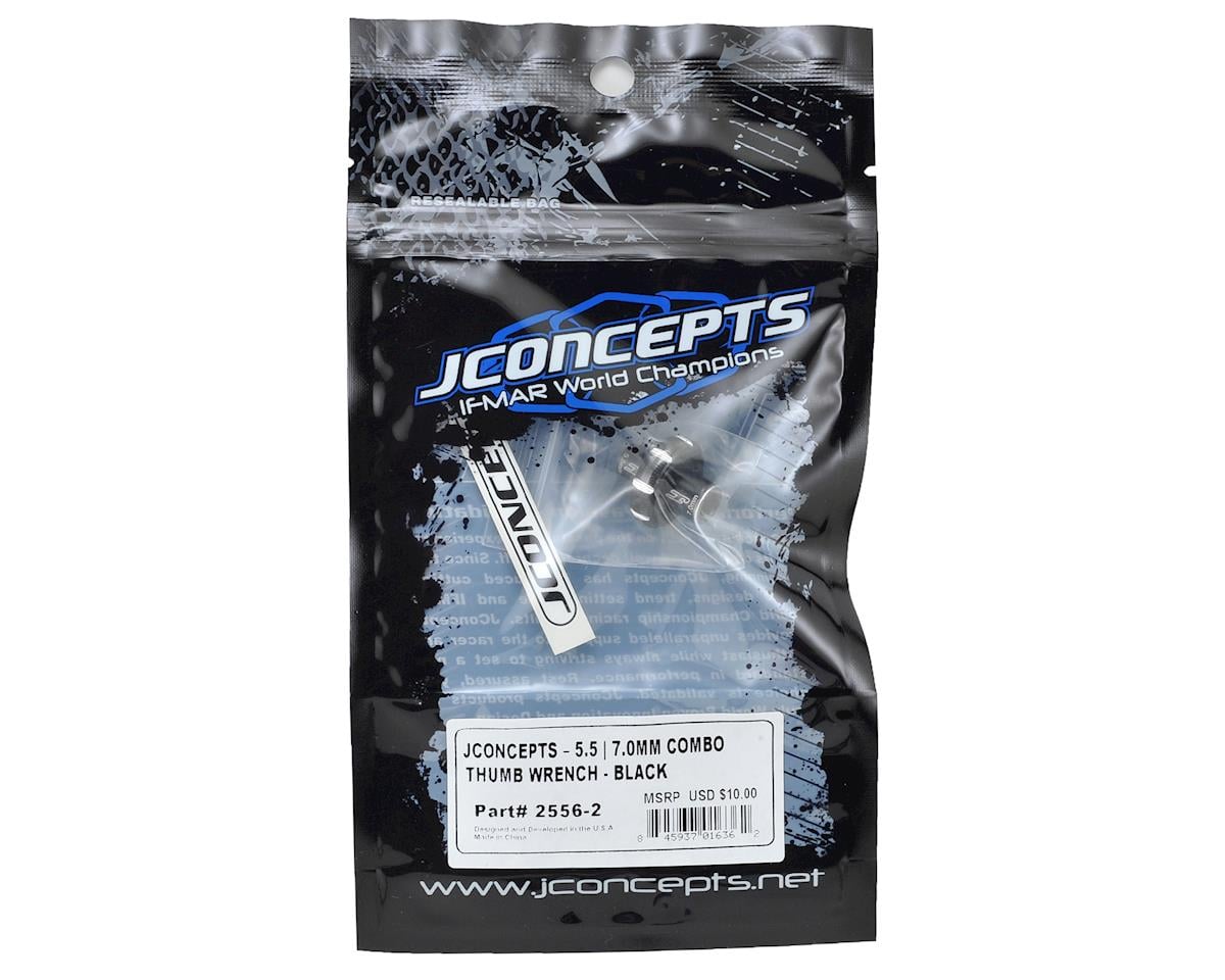 JConcepts Combo Thumb Wrench (5.5mm/7.0mm) (Black)