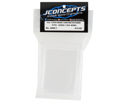 JConcepts F2I 1/8th Buggy Wing Polycarbonate Center Divider (Clear)