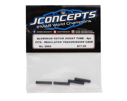 JConcepts Regulator Aluminum Long Motor Mount Tubes (Black) (4)