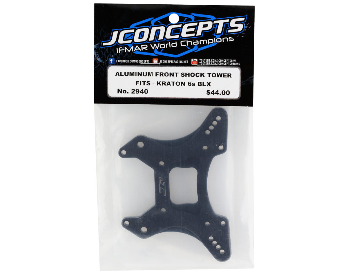 JConcepts Kraton 6S BLX Aluminum Front Shock Tower (Black)