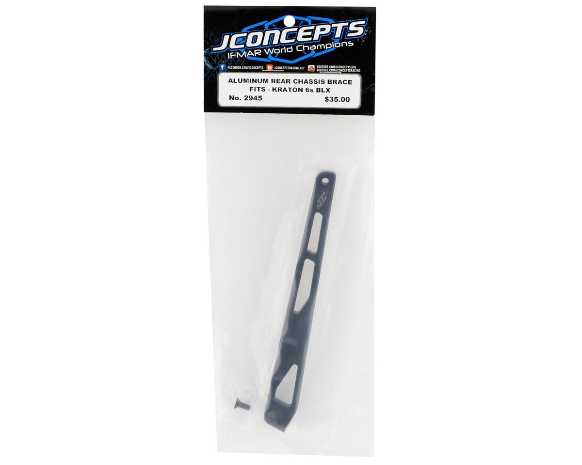 JConcepts Kraton 6S BLX Aluminum Rear Chassis Brace (Black)