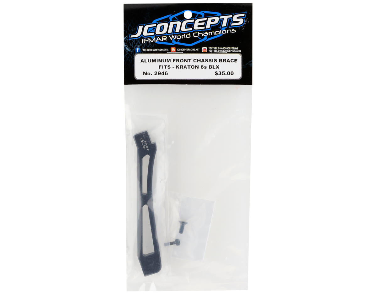 JConcepts Kraton 6S BLX Aluminum Front Chassis Brace (Black)