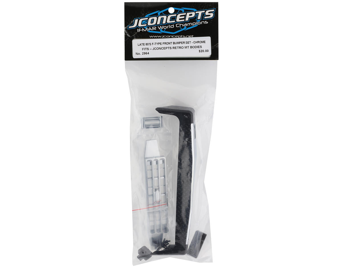 JConcepts Late 80's F-Type Front Bumper Set (Chrome)