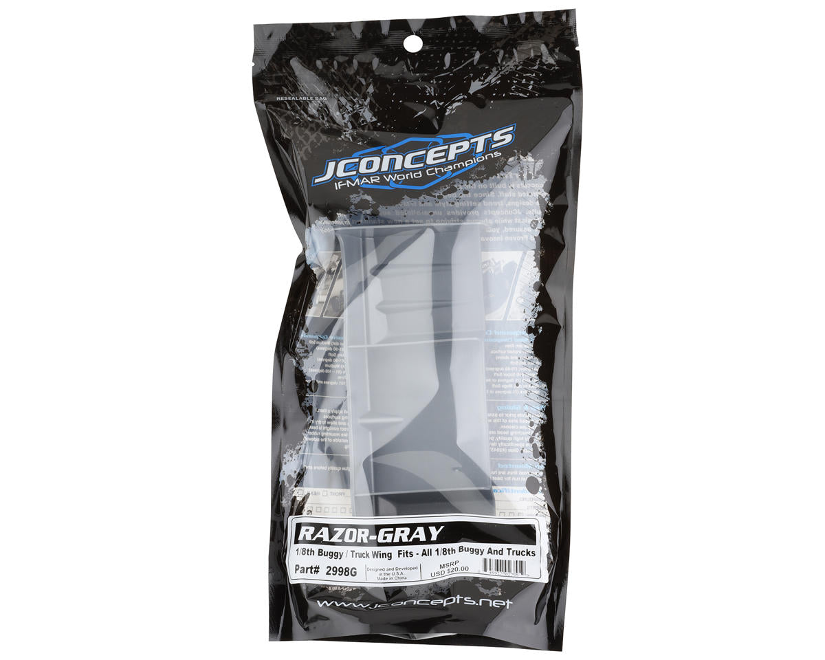 JConcepts Razor 1/8 Off-Road Wing (Grey)
