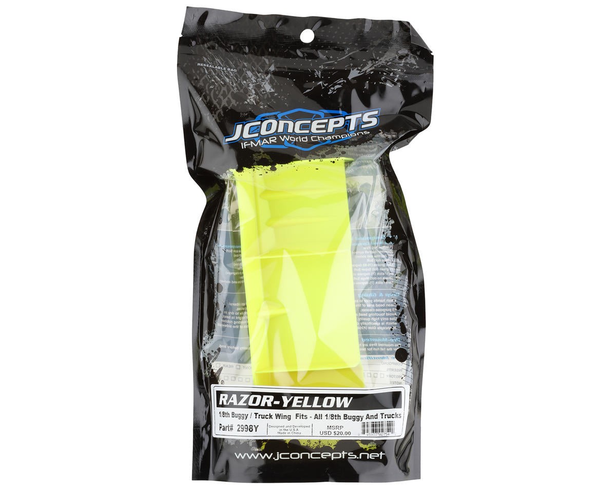 JConcepts Razor 1/8 Off-Road Wing (Yellow)