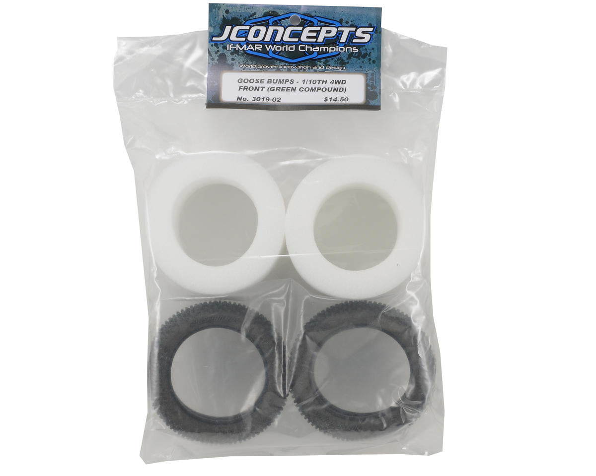 JConcepts Goose Bumps 2.2" Front 4WD Buggy Tires (2) (Green)