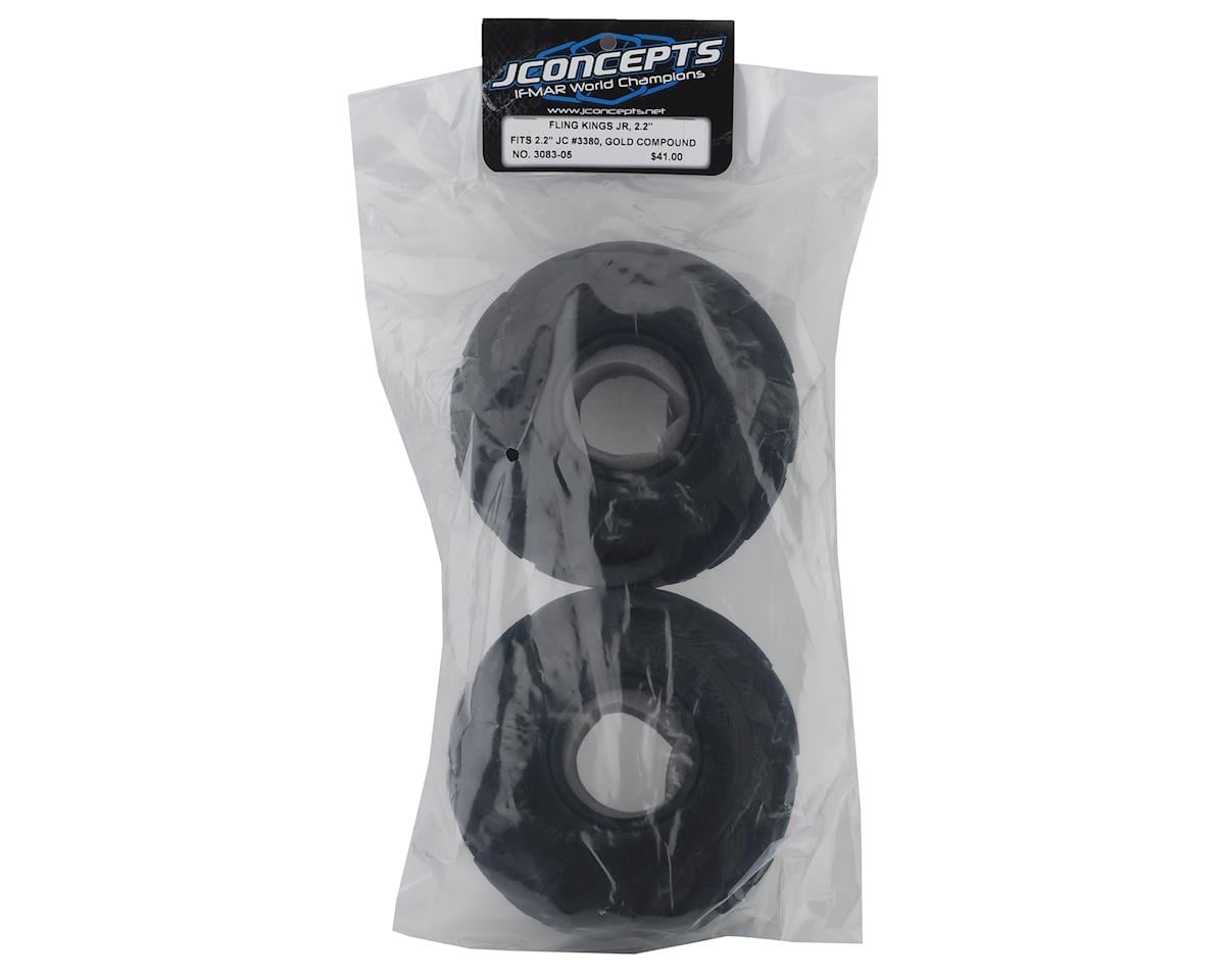 JConcepts Fling Kings Jr 2.2" Monster Truck Tire (2) (Gold)