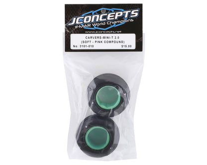 JConcepts Mini-T Carvers Off-Road Front Tires (2) (Pink)