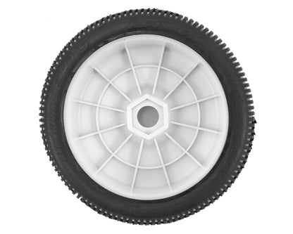 JConcepts Reflex Pre-Mounted 1/8th Buggy Tires (2) (White) (Green)