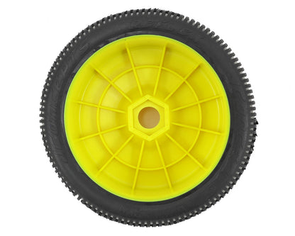 JConcepts Reflex Pre-Mounted 1/8th Buggy Tires (2) (Yellow) (Green)
