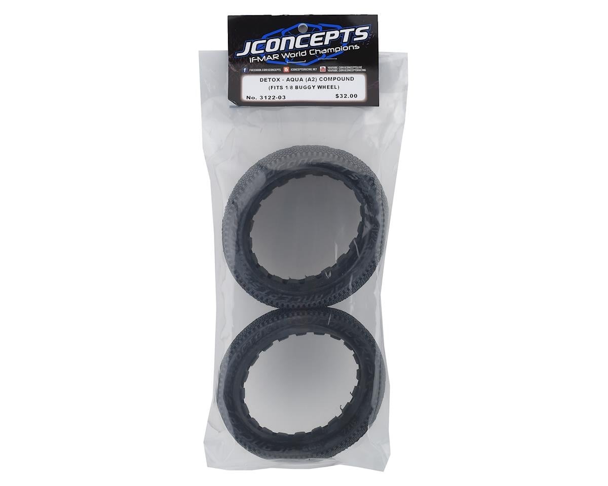 JConcepts Detox 1/8 Buggy Tires (2) (Aqua A2)
