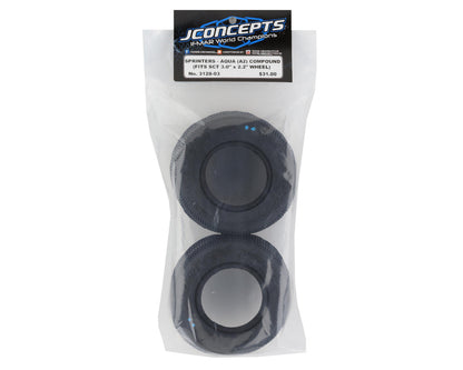 JConcepts Sprinter Short Course Dirt Oval Tires (2) (Aqua A2)