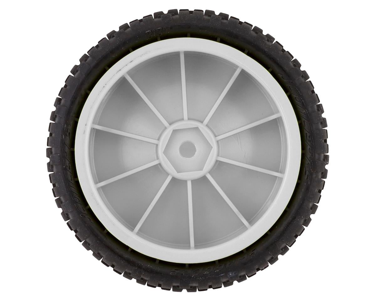 JConcepts Swaggers 2.2" Pre-Mounted 2WD Front Buggy Carpet Tires (White) (2)