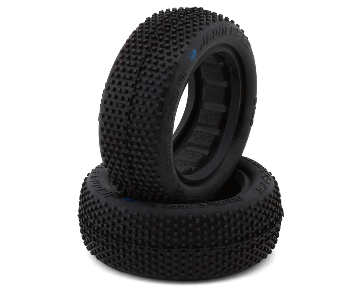 JConcepts Double Dee's V2 2.2" 2WD 1/10 Front Buggy Tires (2) (Blue)