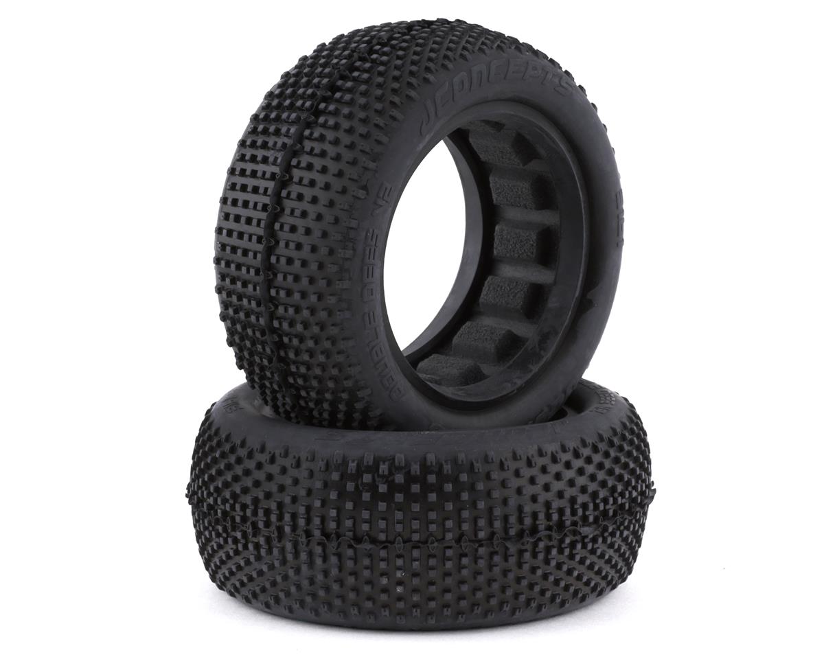 JConcepts Double Dee's V2 2.2" 4WD Front Buggy Tires (2) (Green)