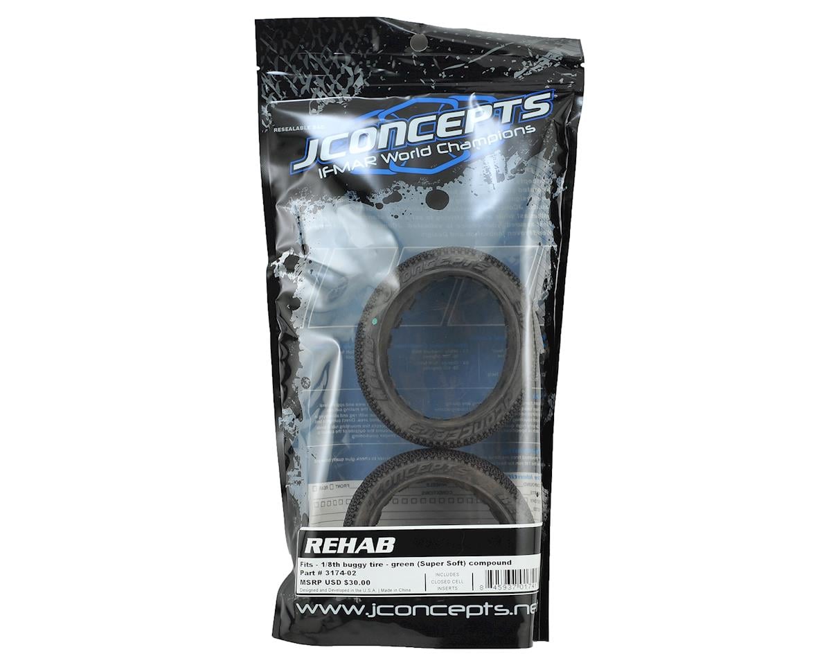 JConcepts Rehab 1/8th Buggy Tires (2) (Green)