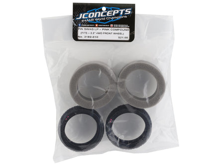 JConcepts Pin Swag 2.2" 4WD Buggy Front Carpet Tires (2) (Pink)