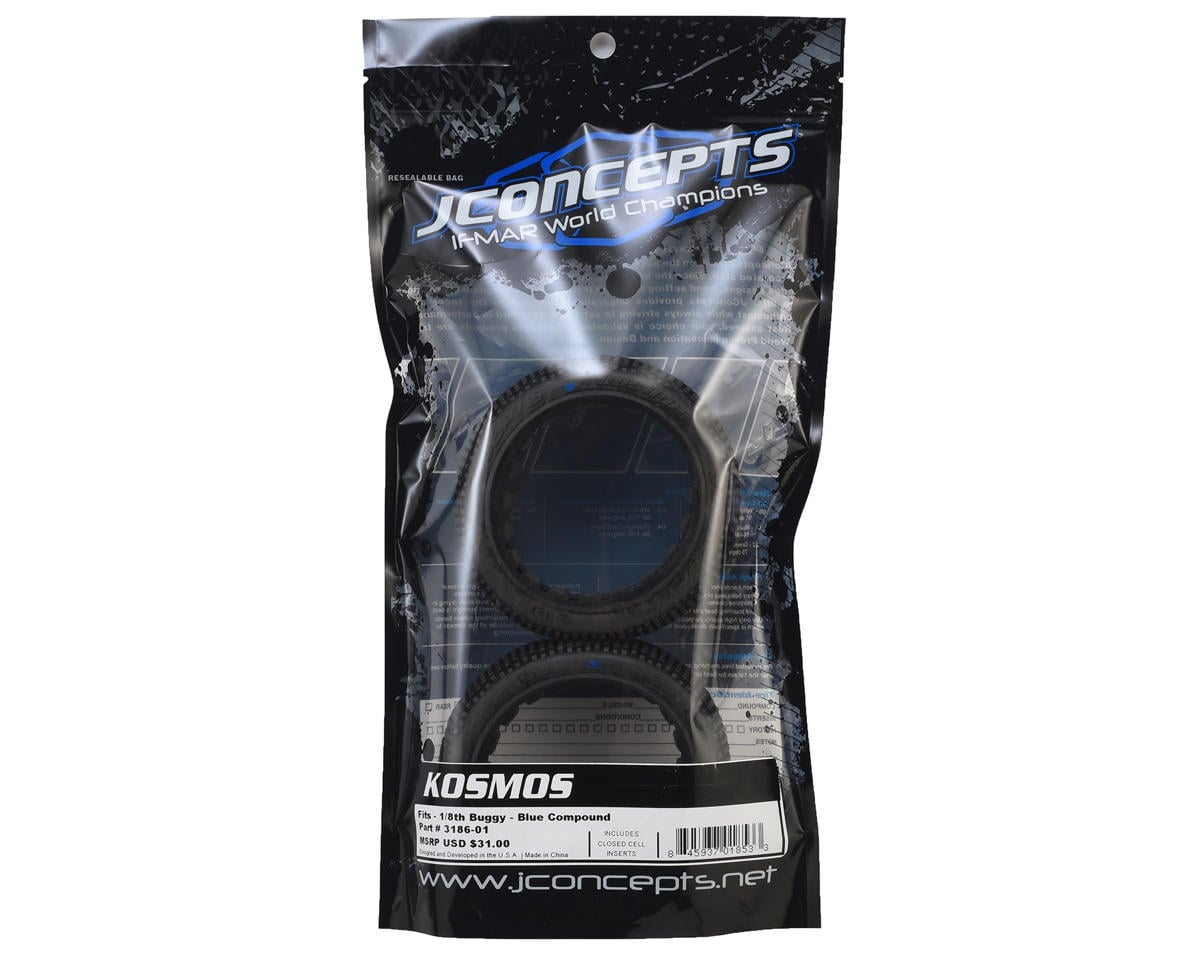 JConcepts Kosmos 1/8 Buggy Tire (2) (Blue)