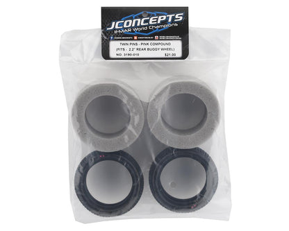 JConcepts Twin Pins 2.2" Rear Buggy Carpet Tires (2) (Pink)