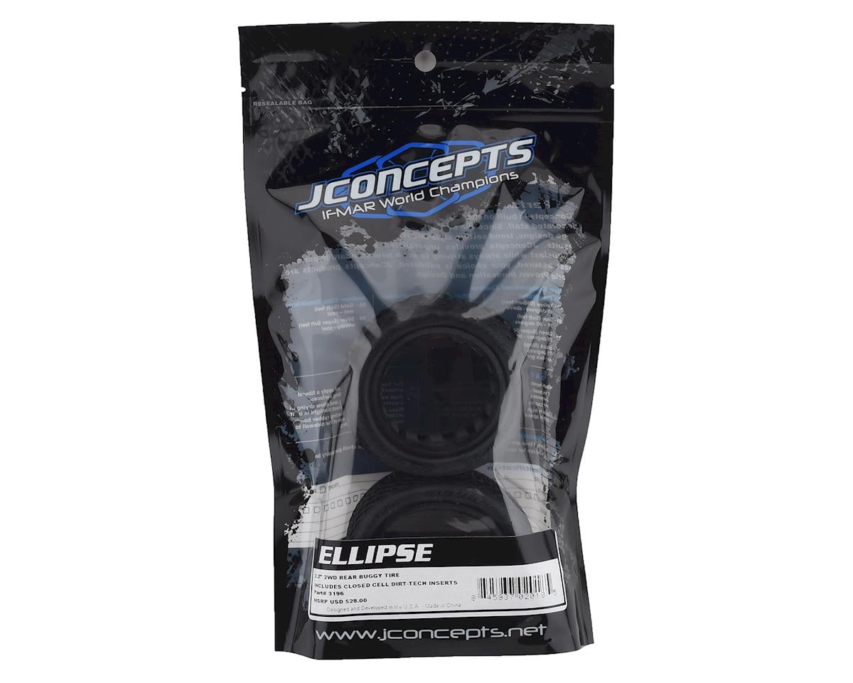 JConcepts Ellipse 2.2" Rear 1/10 Buggy Tires (2) (Aqua A2)