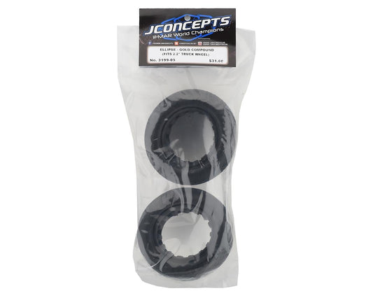 JConcepts Ellipse 2.2" 1/10 Stadium Truck Tires (2) (Gold)