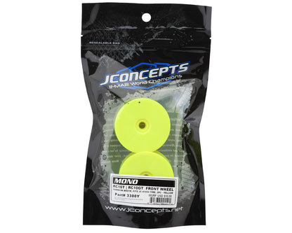 JConcepts RC10T Mono 2.2 Narrow Front Wheel (Yellow) (2)