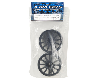 JConcepts 12mm Hex Rulux 2.8" Front Wheel (2) (Black)