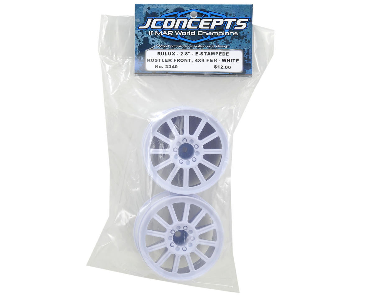 JConcepts 12mm Hex Rulux 2.8" Front Wheel (2) (White)