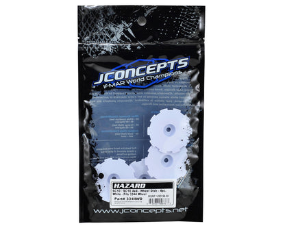 JConcepts Hazard Wheel Dish (White) (4) (SC5M)