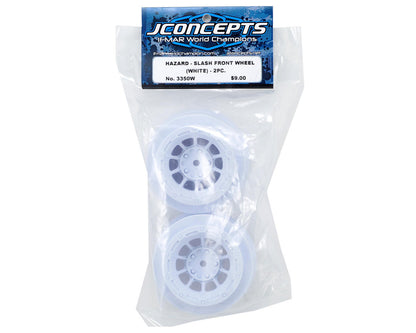 JConcepts 12mm Hex Hazard Short Course Wheels (White) (2)