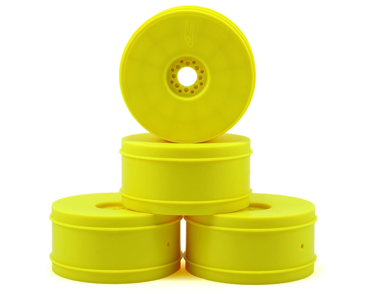 JConcepts Mono 83mm 1/8th Buggy Wheel (Yellow) (4)