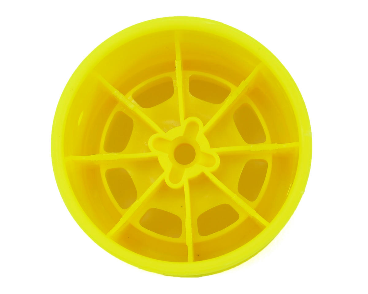 JConcepts Hazard 1.7" RC10 Rear Wheel (Yellow) (2)