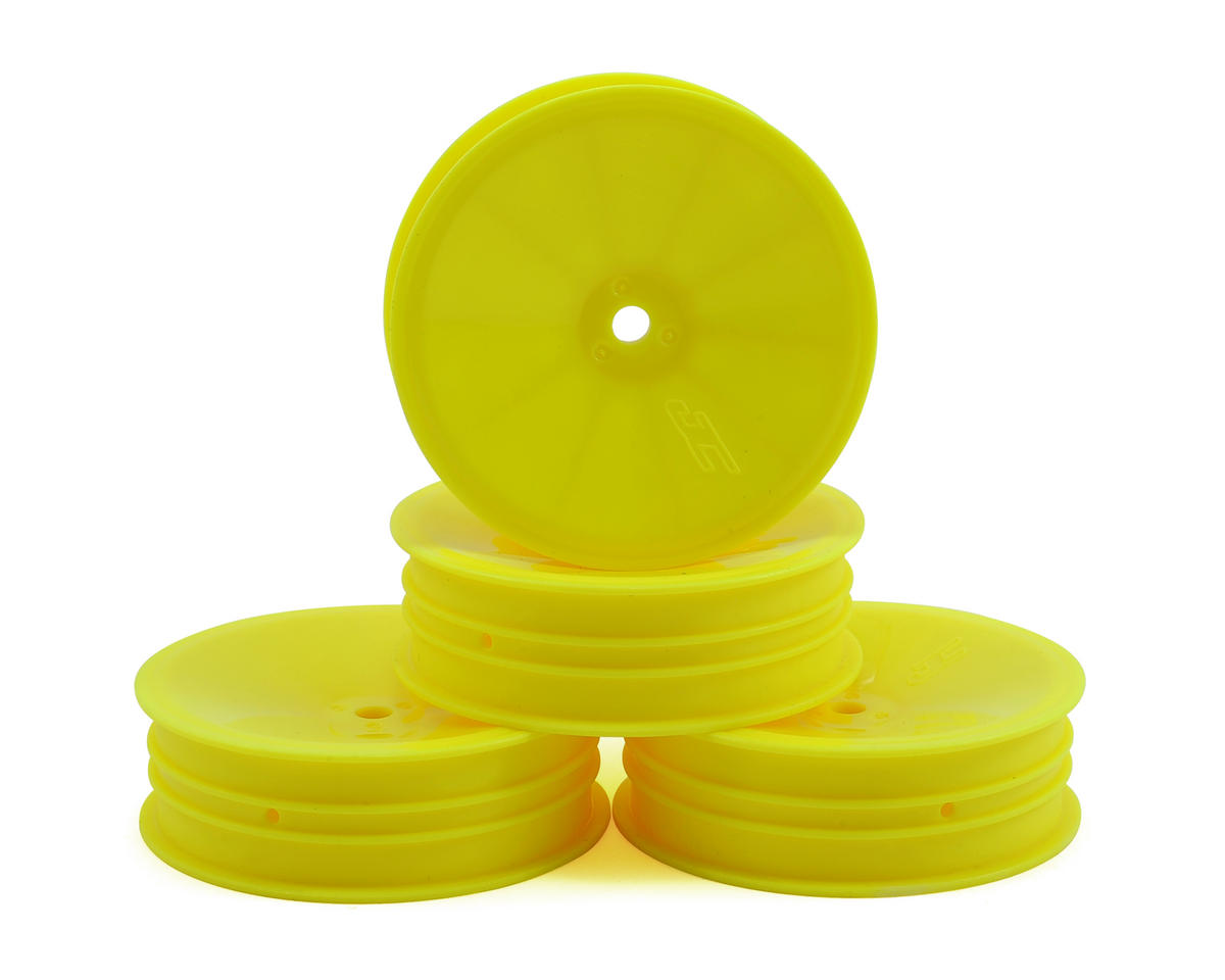 JConcepts Mono 2.2 "Slim" Front Wheels (Yellow) (4) (B7/B6/RB6/SRX2/YZ2)