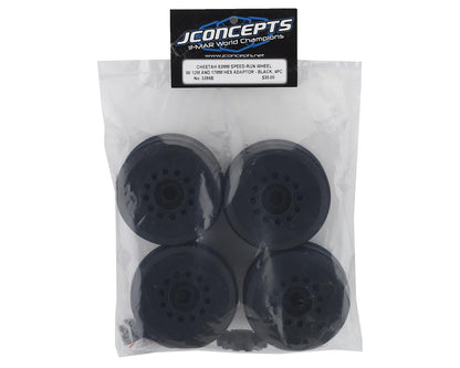 JConcepts Cheetah 83mm Speed-Run Wheel w/Removable Hex (Black) (4)