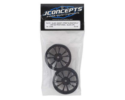 JConcepts Tactic Street Eliminator 2.2" Front Drag Racing Wheels (2) (Black)