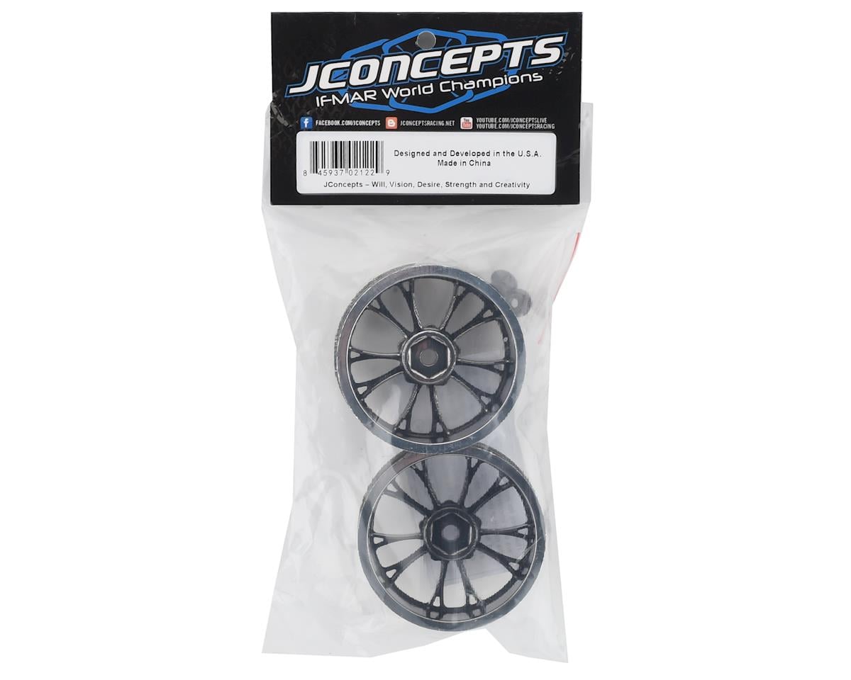 JConcepts Tactic Street Eliminator 2.2" Front Drag Racing Wheels (2) (Chrome)