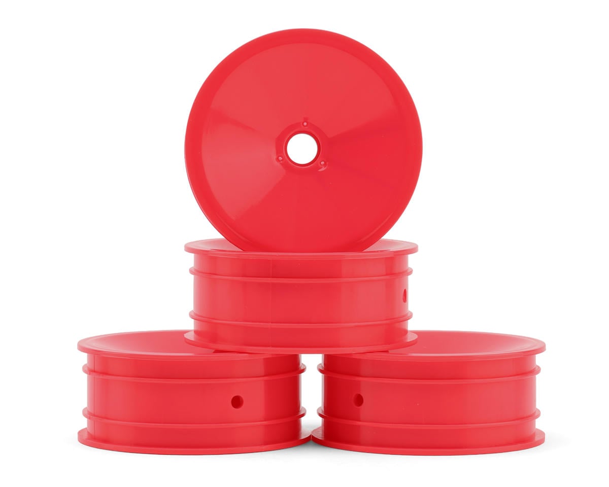 JConcepts RC10 Mono 2.2" Bearing Front Wheels (Pink) (4)