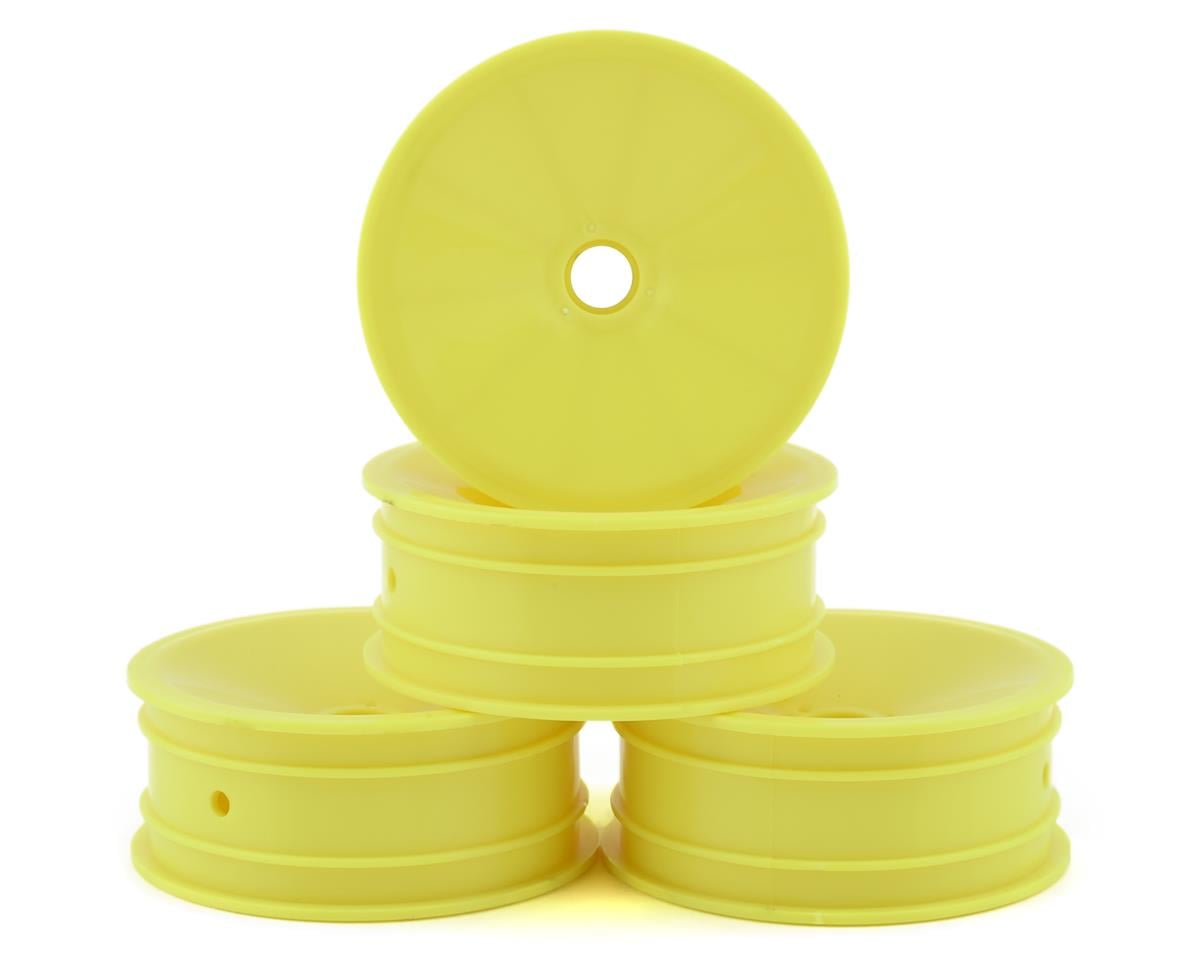 JConcepts RC10 Mono 2.2 Bearing Front Wheels (Yellow) (4)