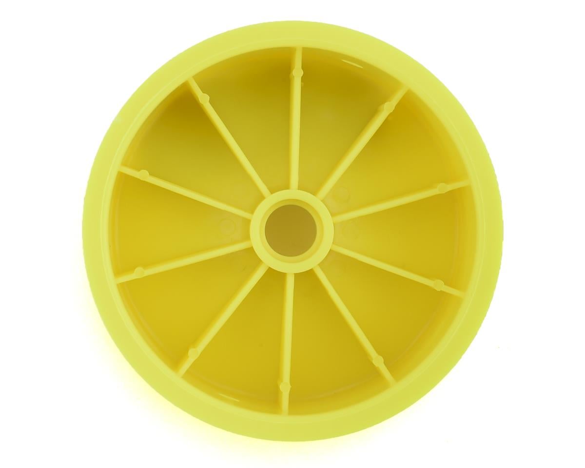 JConcepts RC10 Mono 2.2 Bearing Front Wheels (Yellow) (4)