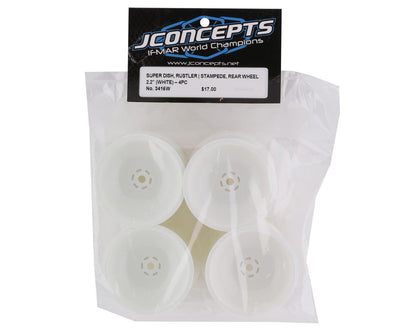JConcepts 12mm Hex 2.2" Super Dish Rear Wheel (White) (4)