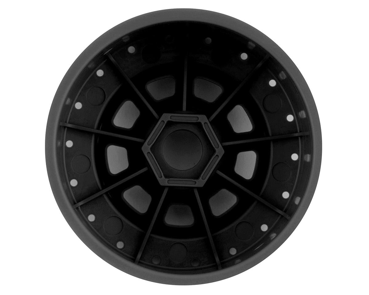 JConcepts 9-Shot Short Course Dirt Oval Wheels (2) (Black)