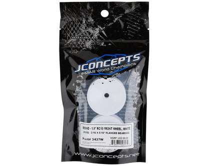 JConcepts RC10 Mono 1.9" Front Wheel (White) (2)